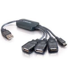 Cables To Go 11in 4-Port USB 2.0 Hub Cable - 27402