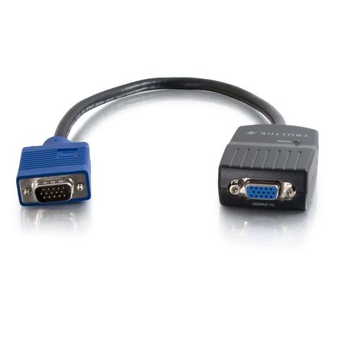 Cables To Go 11in TruLink® 2-Port VGA Monitor Splitter Cable - 29587