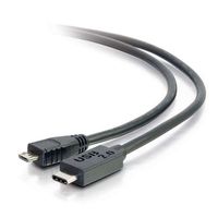 Cables To Go 12ft USB 2.0 USB-C to USB Micro-B Cable M/M - Black - 28853