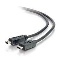 Cables To Go 12ft USB 2.0 USB-C to USB Mini-B Cable M/M - Black - 28857