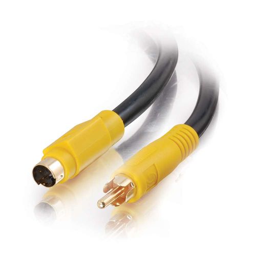 Cables To Go 12ft Value Series&trade; Bi-Directional S-Video to Composite Video Cable - 27965