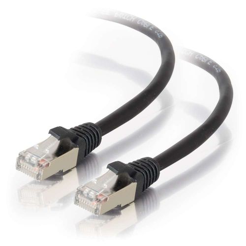 Cables To Go 150ft Cat5e Molded Shielded (STP) Ethernet Network Patch Cable - Black - 28717