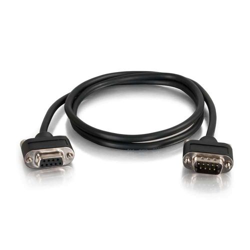 Cables To Go 15ft Serial RS232 DB9 Cable with Low Profile Connectors M/F - In-Wall CMG-Rated - 52160