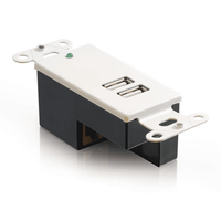 Cables To Go 2-Port USB 1.1 Over Cat5 Superbooster™ Extender Wall Plate Receiver - LIMITED AVAILABLITY - CG29345