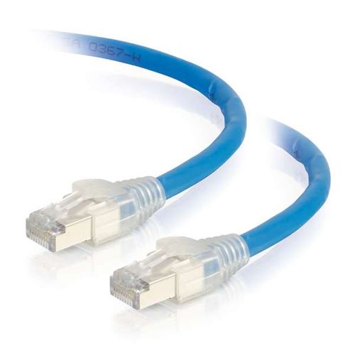 Cables To Go 200ft HDBaseT Certified Cat6a Cable with Discontinuous Shielding - Plenum CMP-Rated - Blue - 43176