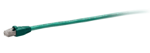 Cables To Go 20ft (6.1m) TAA-Compliant F-Series Cat6 Snagless Shielded (STP) Network Cable - Green - C2G43747