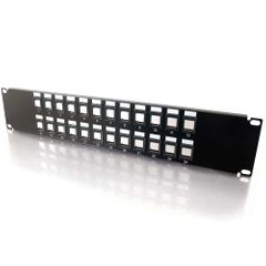 Cables To Go 24-Port Blank Keystone/Multimedia Patch Panel - 03859