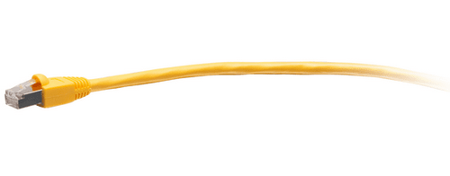 Cables To Go 25ft (7.6m) TAA-Compliant F-Series Cat6 Snagless Shielded (STP) Network Cable - Yellow - C2G43776