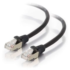 Cables To Go 25ft Cat5e Molded Shielded (STP) Ethernet Network Patch Cable - Black - 28695