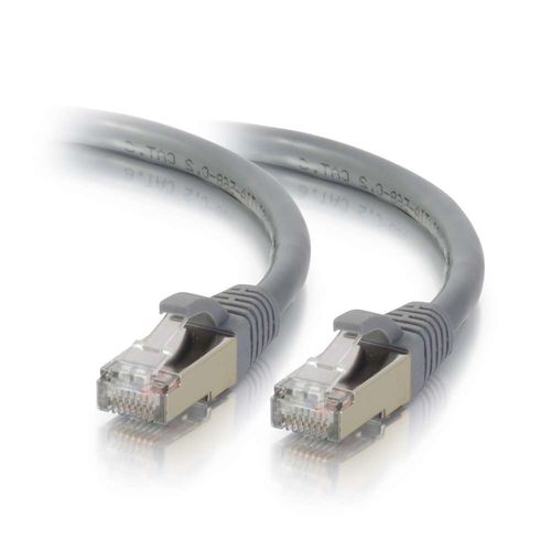 Cables To Go 25ft Cat5e Molded Shielded (STP) Ethernet Network Patch Cable - Gray - 27265