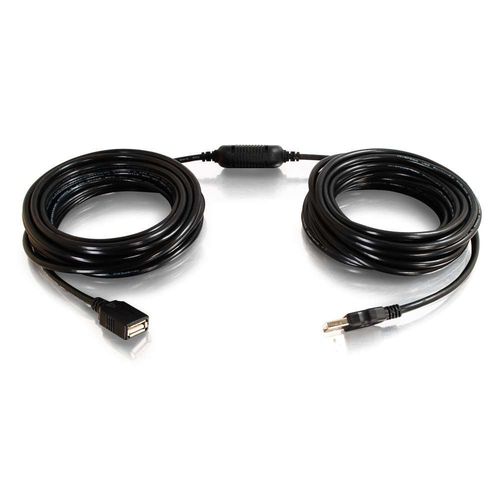 Cables To Go 25ft USB A Male to Female Active Extension Cable (Center Booster Format) - 38988