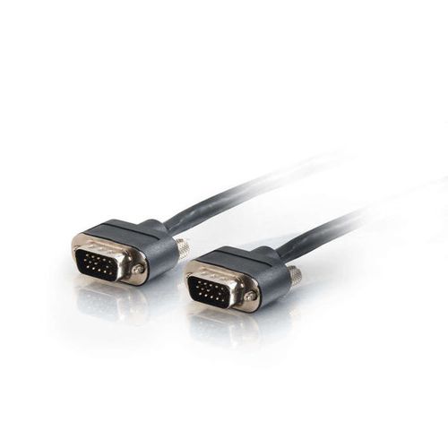 Cables To Go 25ft VGA Monitor/Projector Cable with Rounded Low Profile Connectors M/M - Plenum CMP-Rated - 40092