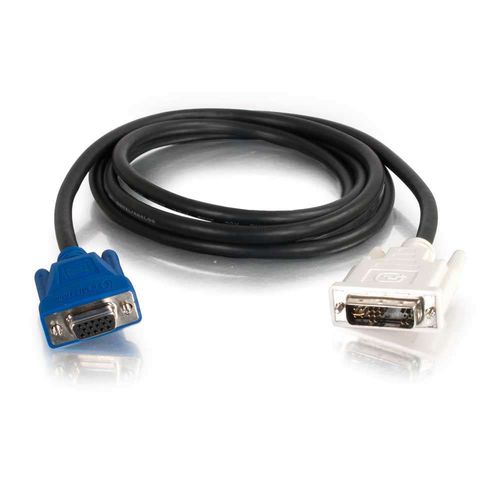 Cables To Go 2m DVI Male to HD15 VGA Female Video Extension Cable (6.6ft) - 27590