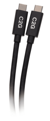 Cables To Go 3.3ft (1m) USB-C® Male to USB-C Male Cable (20V 5A) - USB4® 40Gbps - C2G28878