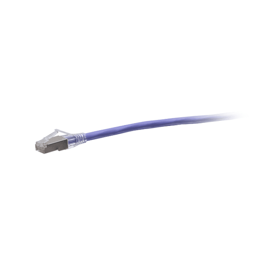 Cables To Go 30ft (9.1m) TAA-Compliant F-Series Cat6a Snagless Shielded (STP) Network Cable - Purple - C2G43954