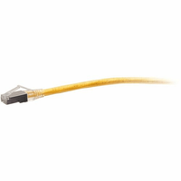 Cables To Go 30ft (9.1m) TAA-Compliant F-Series Cat6a Snagless Shielded (STP) Network Cable - Yellow - C2G43912