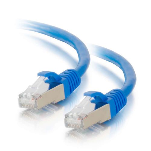 Cables To Go 30ft Cat6 Snagless Shielded (STP) Ethernet Network Patch Cable - Blue - 00806