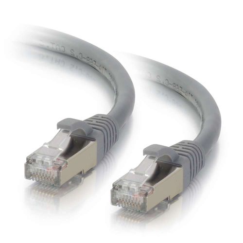 Cables To Go 30ft Cat6 Snagless Shielded (STP) Ethernet Network Patch Cable - Gray - 00789