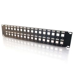 Cables To Go 32-Port Blank Keystone/Multimedia Patch Panel - 03860