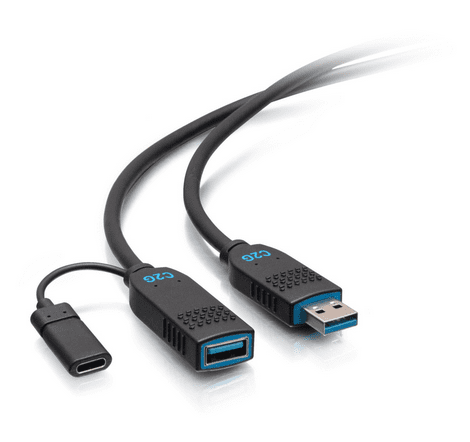 Cables to go 35ft (10.7m) C2G Performance Series USB-A Male to USB-A Female Active Optical Extension Cable (AOC) - 3.2 Gen 2 (10Gbps) Plenum Rated - C2G30079