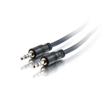 Cables To Go 35ft 3.5mm Stereo Audio Cable with Low Profile Connectors M/M - Plenum CMP-Rated - CG40517