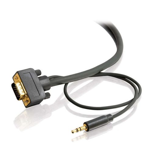 Cables To Go 35ft Flexima™ VGA + 3.5mm A/V Cable M/M - In-Wall CL3-Rated - 28253