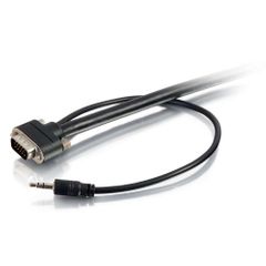 Cables To Go 3ft Select VGA + 3.5mm Stereo Audio A/V Cable M/M - In-Wall CMG-Rated - 50224