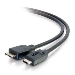 Cables To Go 3ft USB 3.0 (USB 3.1 Gen 1) USB-C to USB Micro-B Cable M/M - Black - 28862