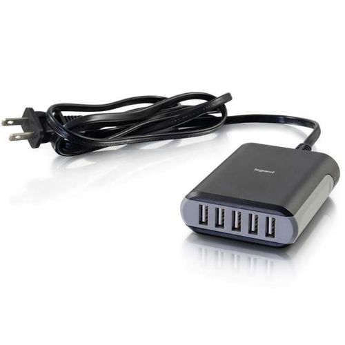Cables To Go 5-Port USB Wall Charger - AC to USB Adapter, 5V 8A Output - 20278