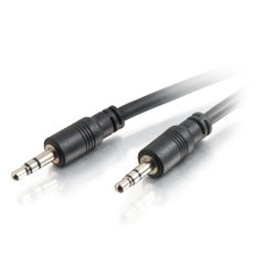 Cables To Go 50ft 3.5mm Stereo Audio Cable With Low Profile Connectors M/M - In-Wall CMG-Rated - 40109