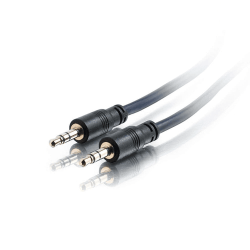 Cables To Go 50ft 3.5mm Stereo Audio Cable with Low Profile Connectors M/M - Plenum CMP-Rated - CG40518