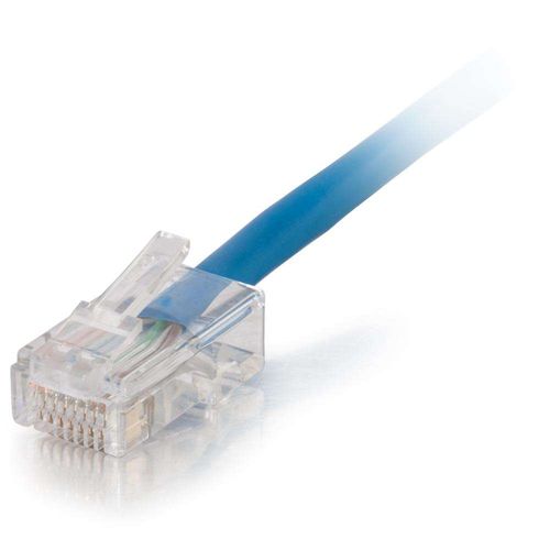 Cables To Go 50ft Cat5e Non-Booted UTP Unshielded Ethernet Network Patch Cable - Plenum CMP-Rated - Blue - 15248