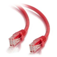 Cables To Go 50ft Cat5e Snagless Unshielded (UTP) Ethernet Network Patch Cable - Red - 20088