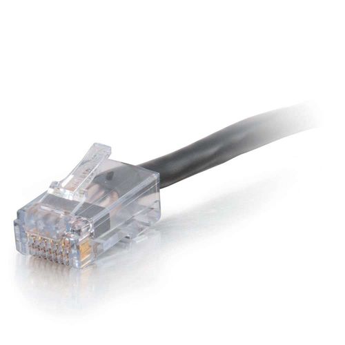Cables To Go 50ft Cat6 Non-Booted UTP Unshielded Ethernet Network Patch Cable - Plenum CMP-Rated - Black - 15301