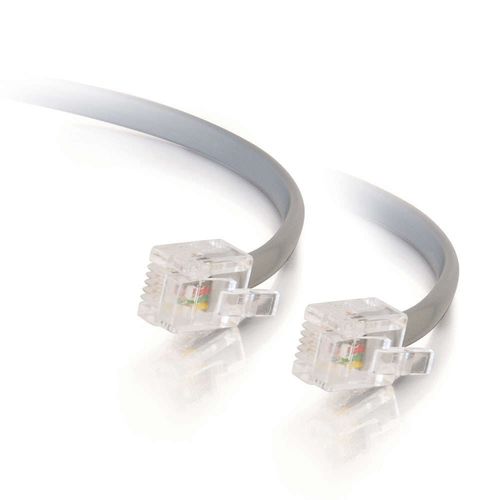 Cables To Go 50ft RJ12 Modular Telephone Cable - 08134