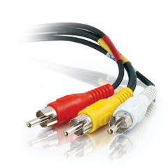 Cables To Go 50ft Value Series™ Composite Video + Stereo Audio Cable - 40451