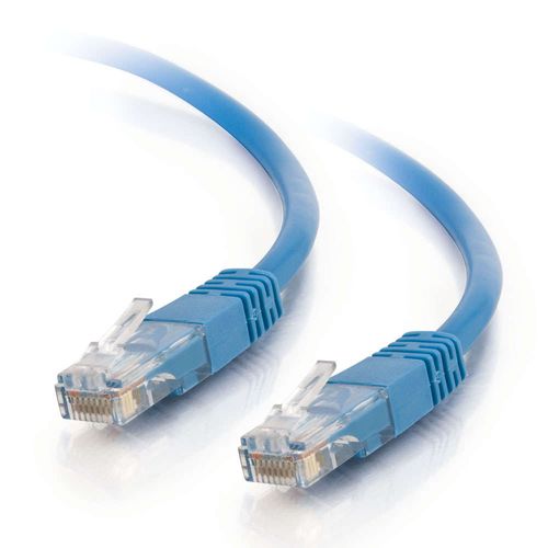 Cables To Go 65ft Cat5e Molded Solid Unshielded (UTP) Ethernet Network Patch Cable - Blue - 15164