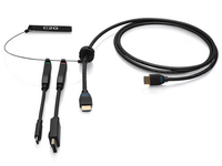 Cables To Go 6ft (1.8m) 4K HDMI® Premium Cable and Dongle Adapter Ring with Color Coded DisplayPort™ and USB-C® - C2G30053