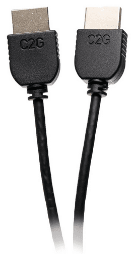 Cables to go 6ft (1.8m) C2G Plus Series Slim Flexible HDMI Cable with Low Profile Connectors - 4K 60Hz (2 Pack) - C2G21007