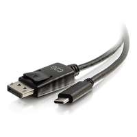 Cables To Go 6ft (1.8m) USB-C to DisplayPort™ Adapter Cable 4K 30Hz - Black - CG26902