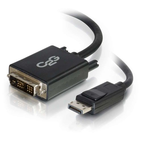 Cables To Go 6ft DisplayPort Male to Single Link DVI-D Male Adapter Cable - Black - 54329