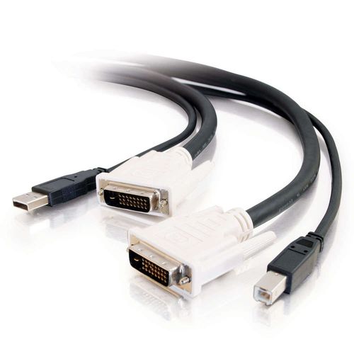 Cables To Go 6ft DVI&trade; Dual Link + USB 2.0 KVM Cable - 14177