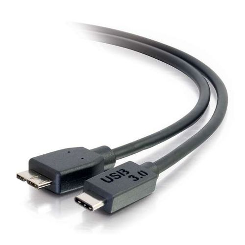 Cables To Go 6ft USB 3.0 (USB 3.1 Gen 1) USB-C to USB Micro-B Cable M/M - Black - 28863
