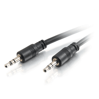 Cables To Go 75ft 3.5mm Stereo Audio Cable With Low Profile Connectors M/M - In-Wall CMG-Rated - CG40110