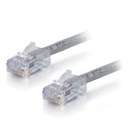 Cables To Go 7ft Cat6 Non-Booted UTP Unshielded Ethernet Network Patch Cable - Plenum CMP-Rated - Gray - 15267