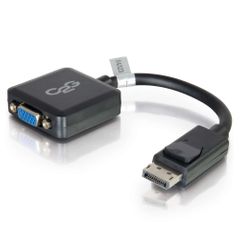 Cables To Go 8in DisplayPort&trade; Male to VGA Female Active Adapter Converter - Black - 54323