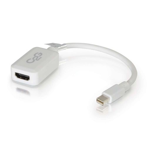 Cables To Go 8in Mini DisplayPort Male to HDMI Female Adapter Converter - White - 54314