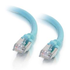 Cables To Go 9ft Cat6a Snagless Shielded (STP) Ethernet Network Patch Cable - Aqua - 00748