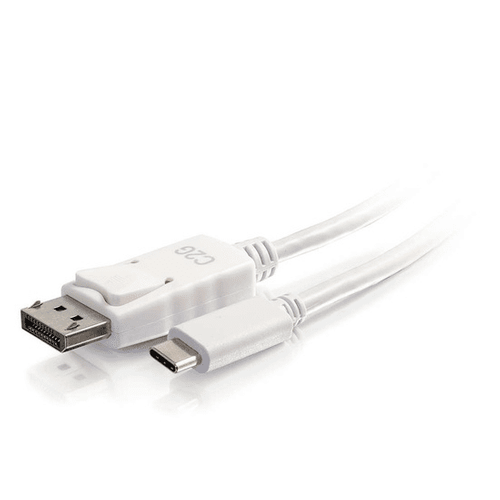 Cables To Go 9ft USB-C® to DisplayPort™ Adapter Cable - 4K 30Hz - White - CG26881