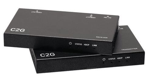 Cables To Go HDMI® HDBaseT Extender over Cat Box Transmitter to Box Receiver - 4K 60Hz - C2G30010